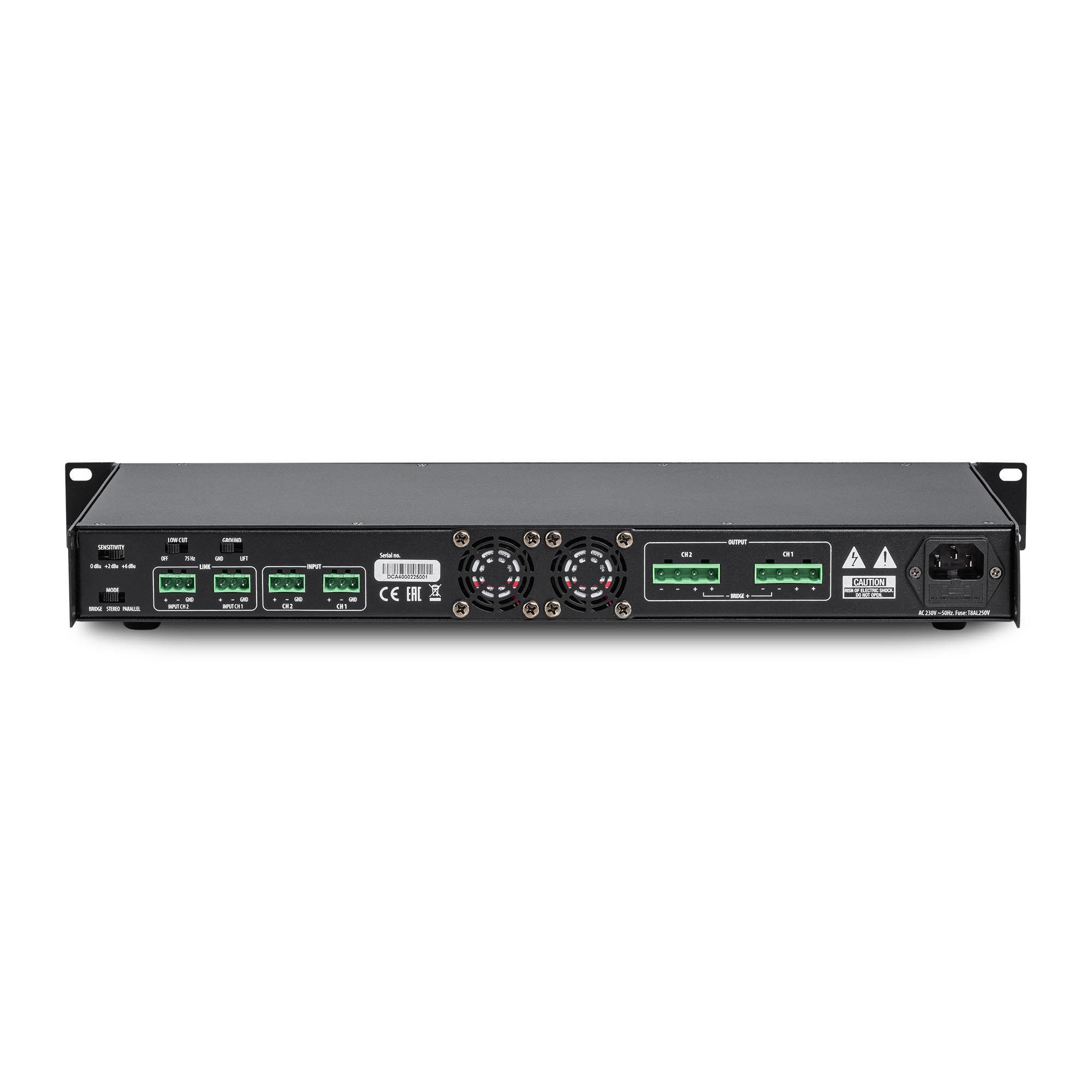 Amplificador stereo AMC DCA400 de 2 canais