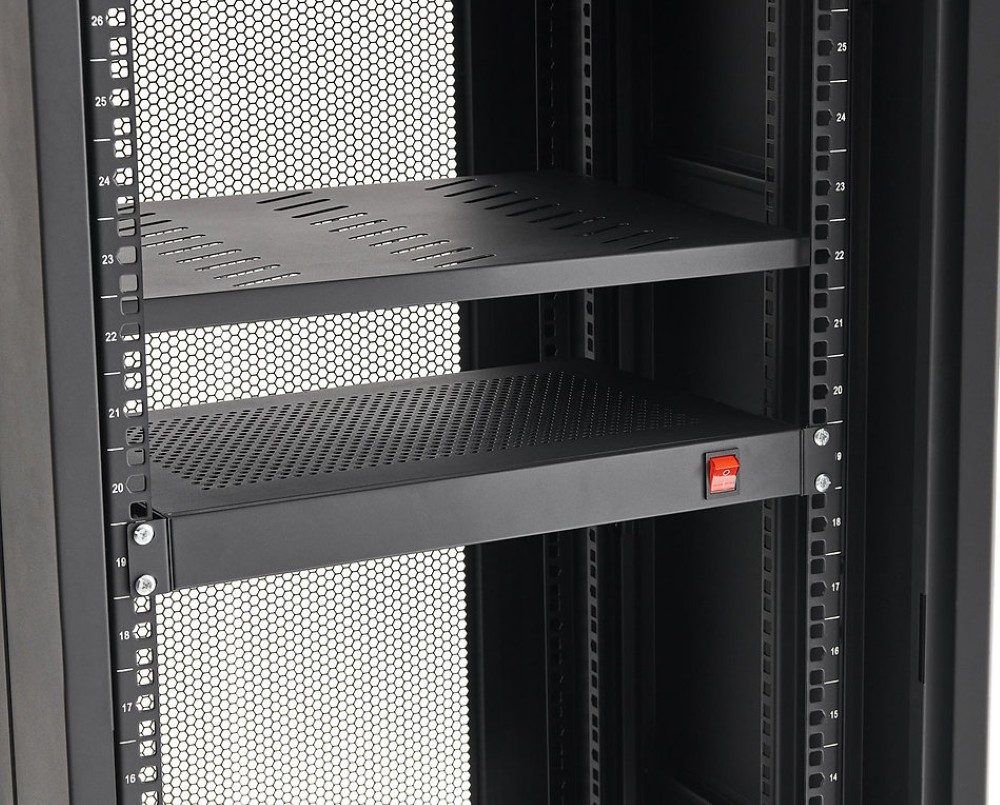 Painel ventilação 1U com 2 ventoinhas