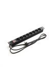 Armários Rack - Régua rack 8 tomadas Schuko c/ interruptor
