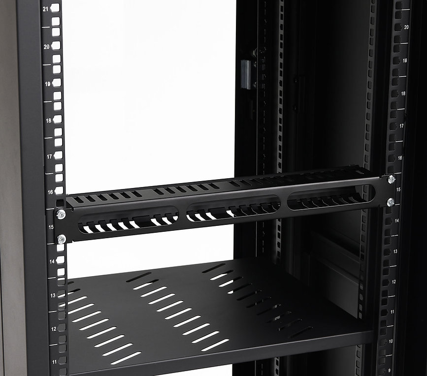 Painel arrumação de cabos 1U