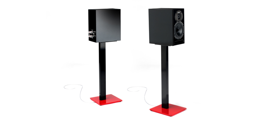 Esse Stand - Red/Black Satin