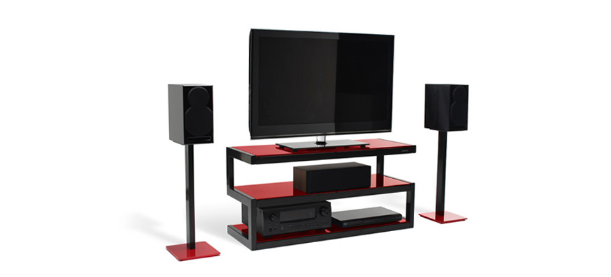 Esse Stand - Red/Black Satin